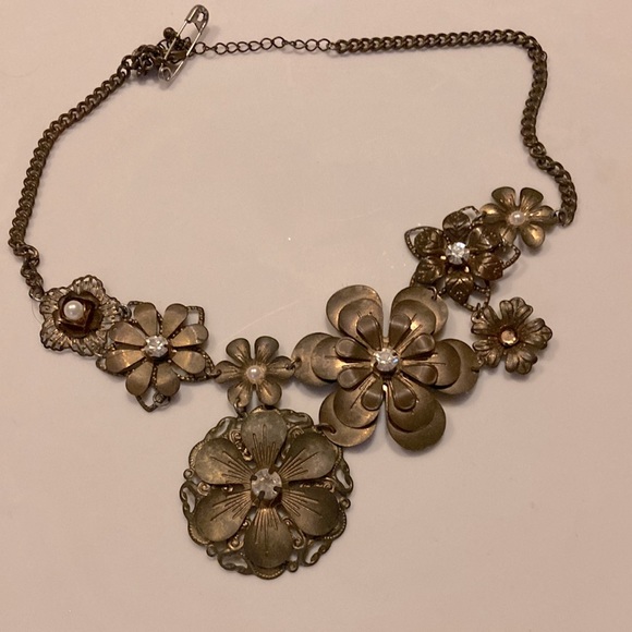 Jewelry Vintage Antique Gold Floral Choker Necklace Poshmark
